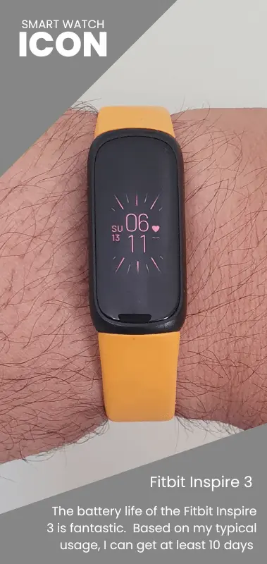 Geelachtig Verscherpen metalen Fitbit Inspire 3 : Excellent Battery Life – Smart Watch Icon